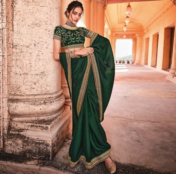 لباس حنابندان هندی رنگ سبز