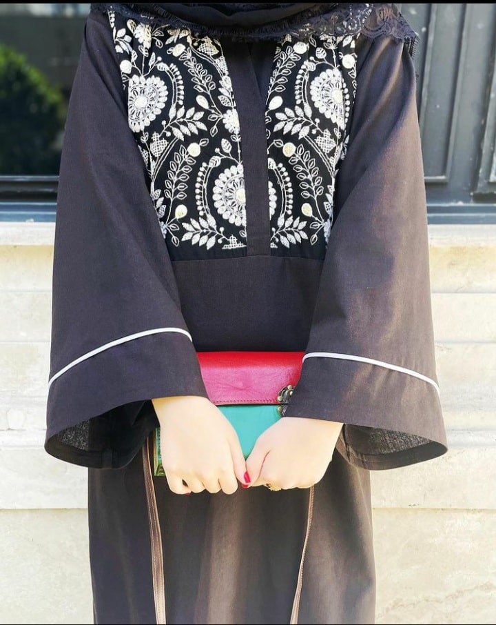 مدل لباس سوزن دوزی با خرجکار