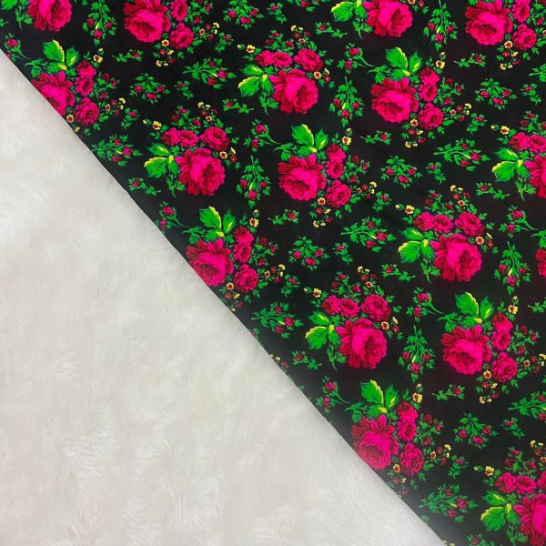 پارچه موهر گل پهن طرح سنتی r111