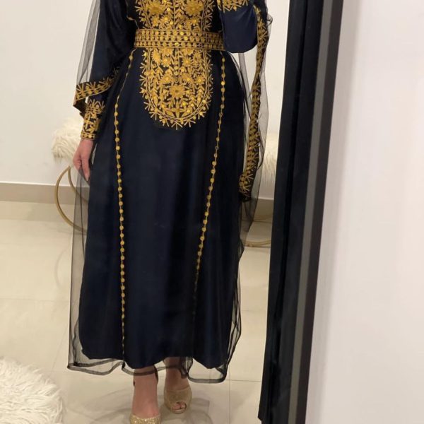 لباس مجلسی عربی با تور پولکی